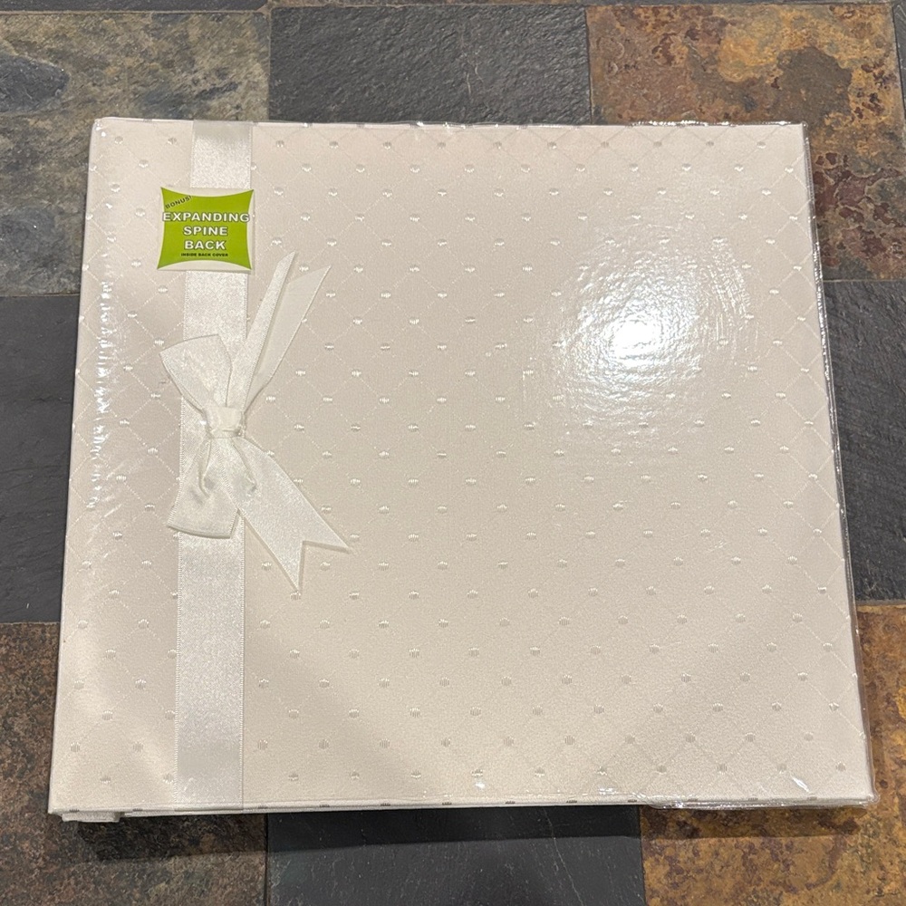 PIONEER Cream Photo Album / Scrapbook with Elegant Ribbon